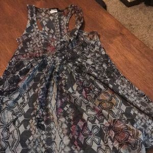 Daytrip size small multi color racer back tank top